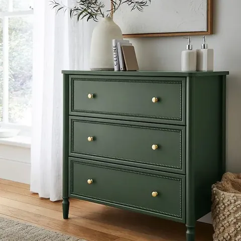 DARCY BOBBIN TRIM SMALL CHEST OF DRAWERS