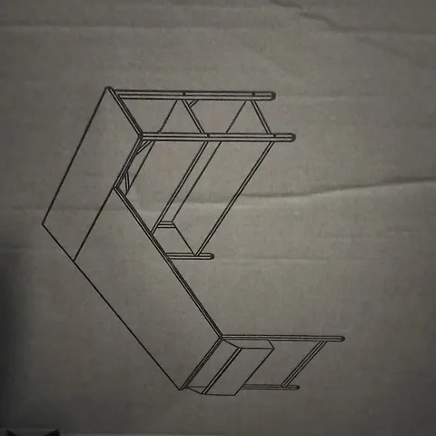 BOXED LIVING AND HOME COMPUTER DESK 