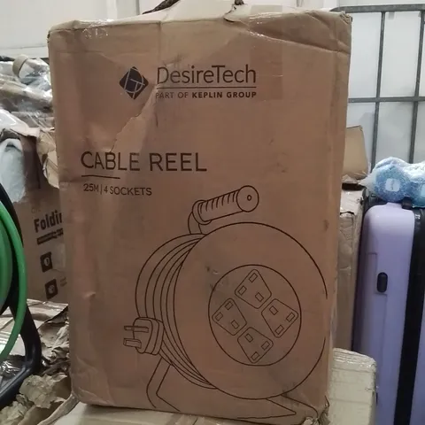 BOXED 25M CABLE REEL WITH 4 SOCKETS