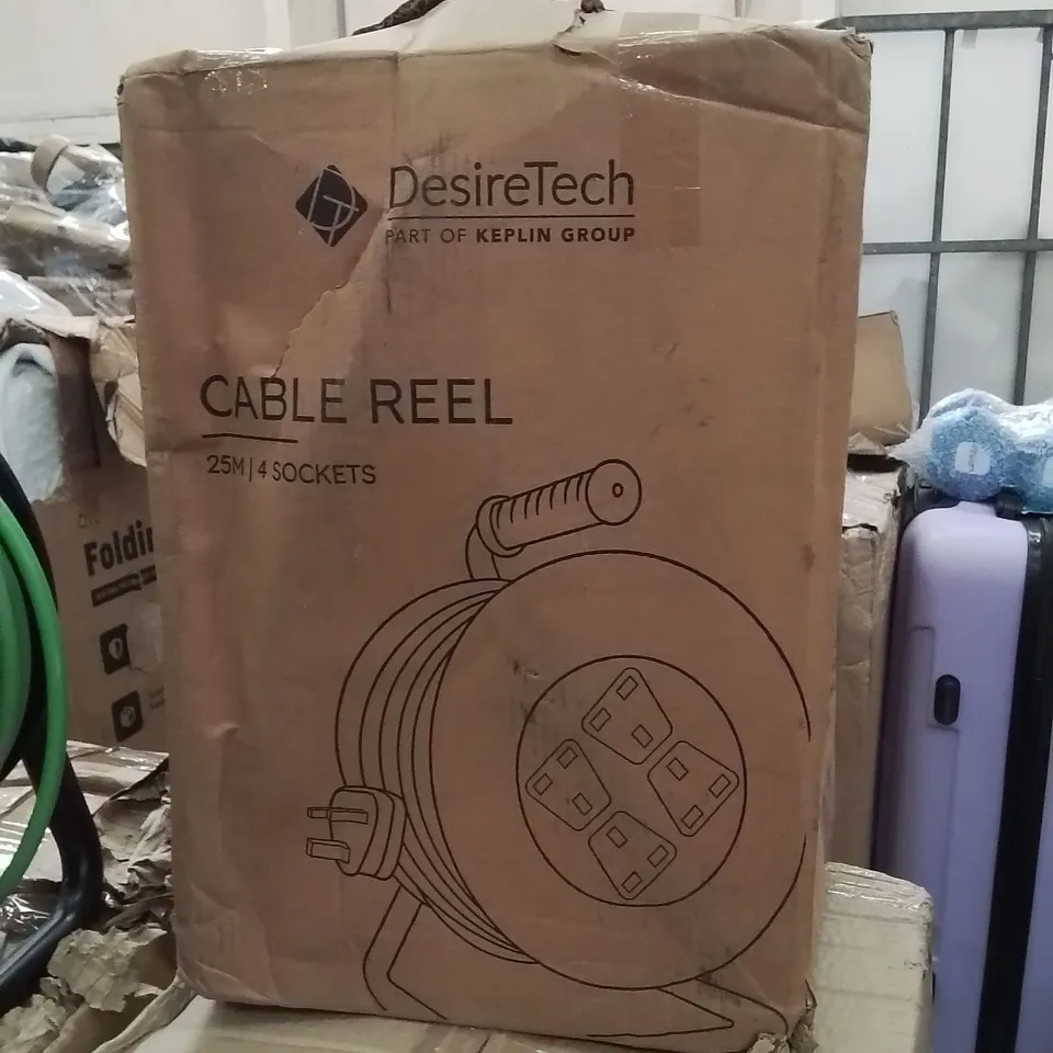 BOXED 25M CABLE REEL WITH 4 SOCKETS 