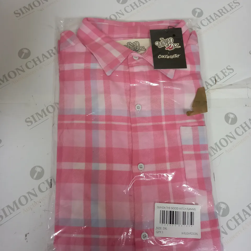 BAGGED THE WIZARD OF OZ THE GOOD WITCH FLANNEL SIZE 3XL