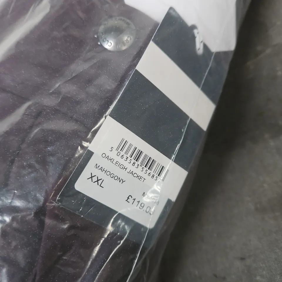 CREW CLOTHING COMPANY OAKLEIGH JACKET MAHOGANY XXL BAGGED