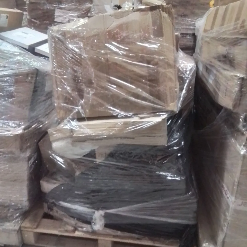 PALLET OF ASSORTED HOUSEHOLD GOODS AND PRODUCTS TO INCLUDE;GARDEN FURNITURE SET,BOOKSHELF,PILLOW 