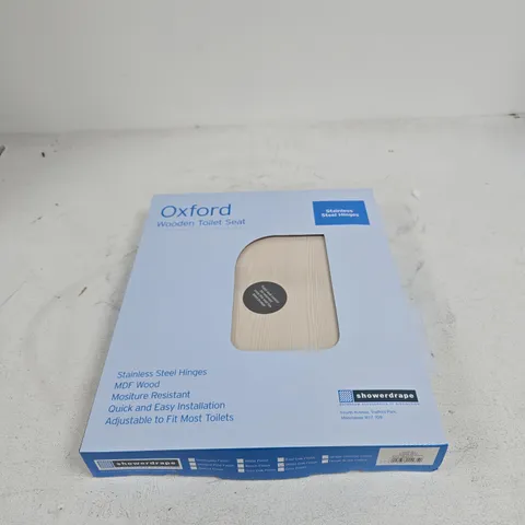 OXFORD WOODEN TOILET SEAT BOXED