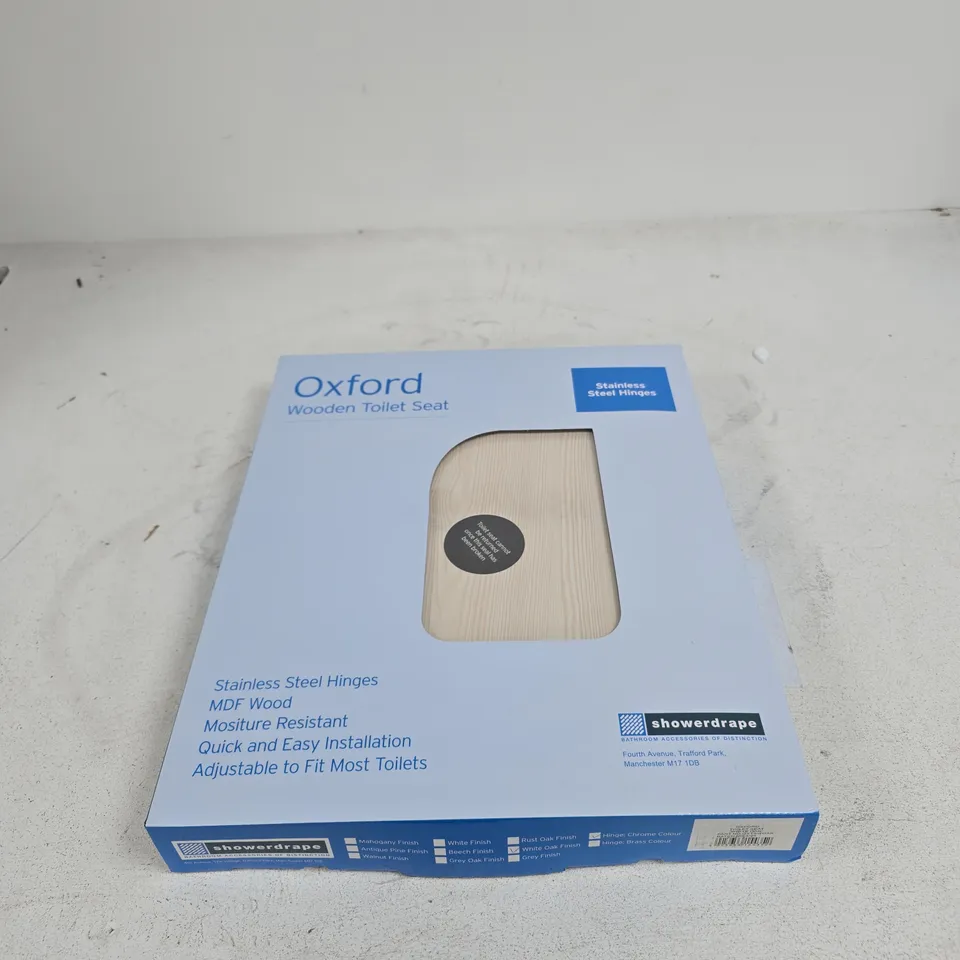 OXFORD WOODEN TOILET SEAT BOXED
