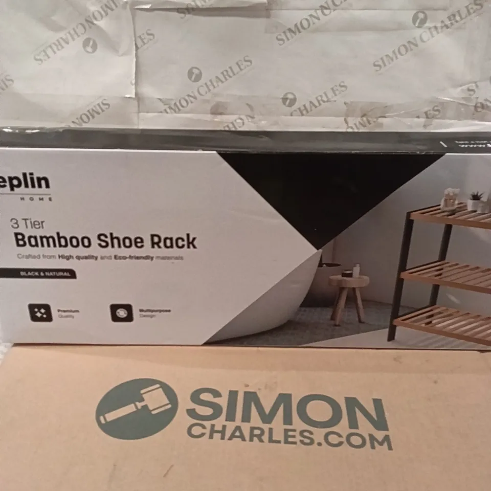 BOXED BAMBOO SHOE RACK