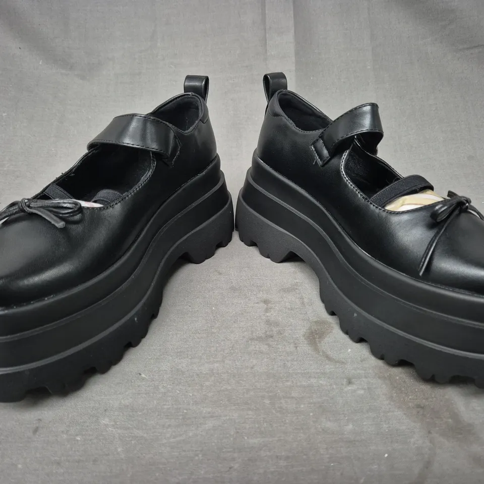 BOXED PAIR OF KOI TRIDENT MARY JANES IN BLACK UK SIZE 4