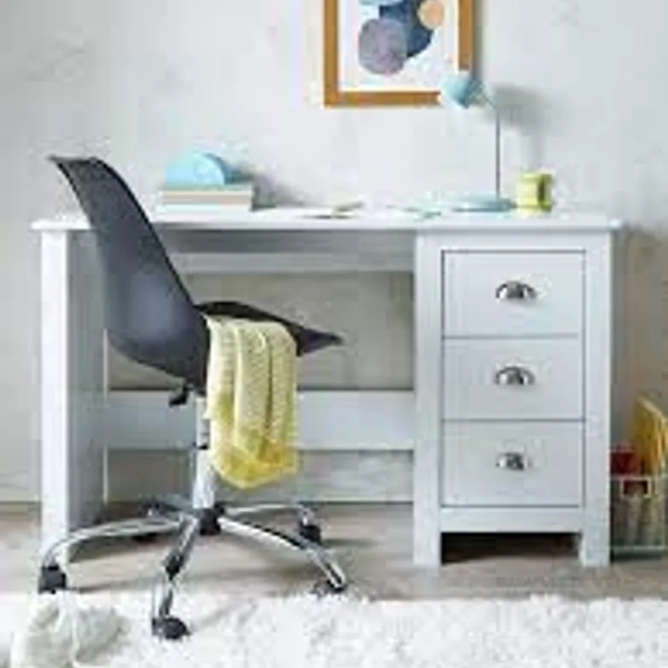 ATLANTA STUDY DESK WHITE - COLLECTION ONLY 