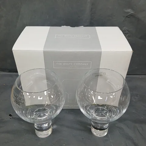 BOXED THE WHITE COMPANY HALDEN GIN GLASSES SET OF 2 