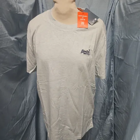 SUPERDRY CREW NECK T-SHIRT IN AQUA BLUE - L