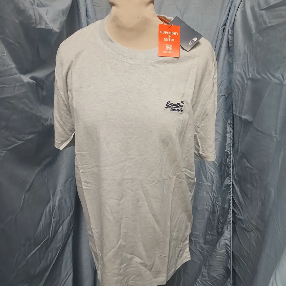 SUPERDRY CREW NECK T-SHIRT IN AQUA BLUE - L