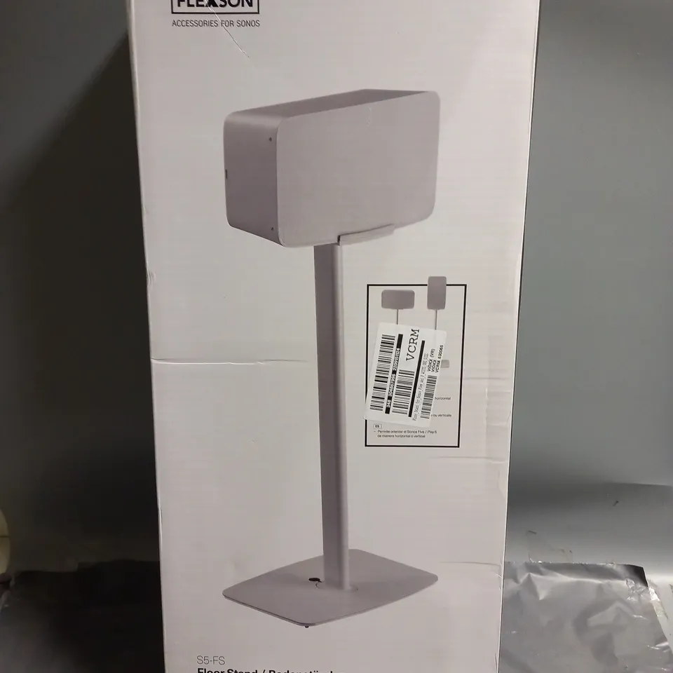 FLEXSON FLOOR STAND FOR SONOS 5 PLAY:5 IN WHITE