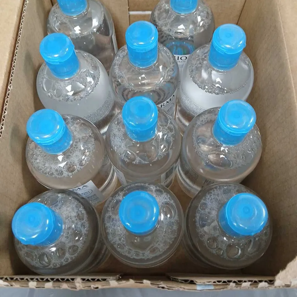 BOX OF 12 BIODERMA HYDRABIO H20 MOISTURISING MAKE-UP REMOVING SOLUTION 500ML - COLLECTION ONLY