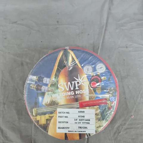 SWP WELDING HOSE – 3/8IN ACETYLENE HOSE, 5M COIL – MADE IN TAIWAN