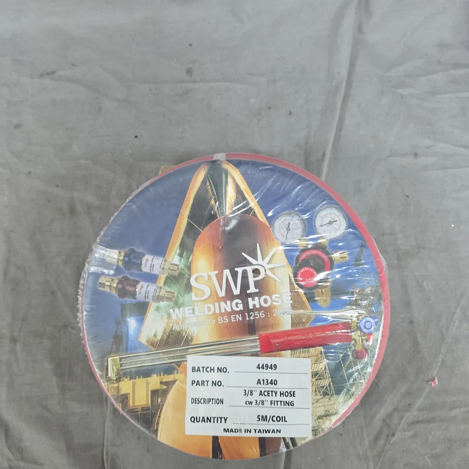 SWP WELDING HOSE – 3/8IN ACETYLENE HOSE, 5M COIL – MADE IN TAIWAN