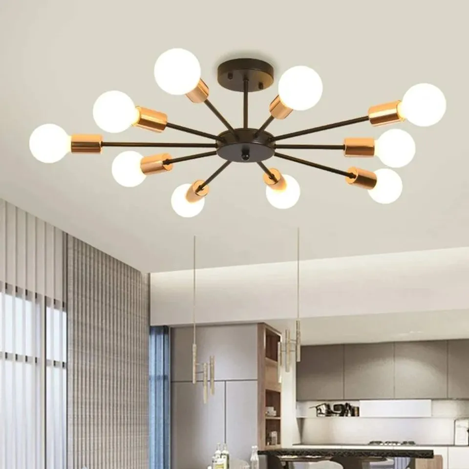 BOXED AUSTWELL LIGHT SPUTNIK CHANDELIER 