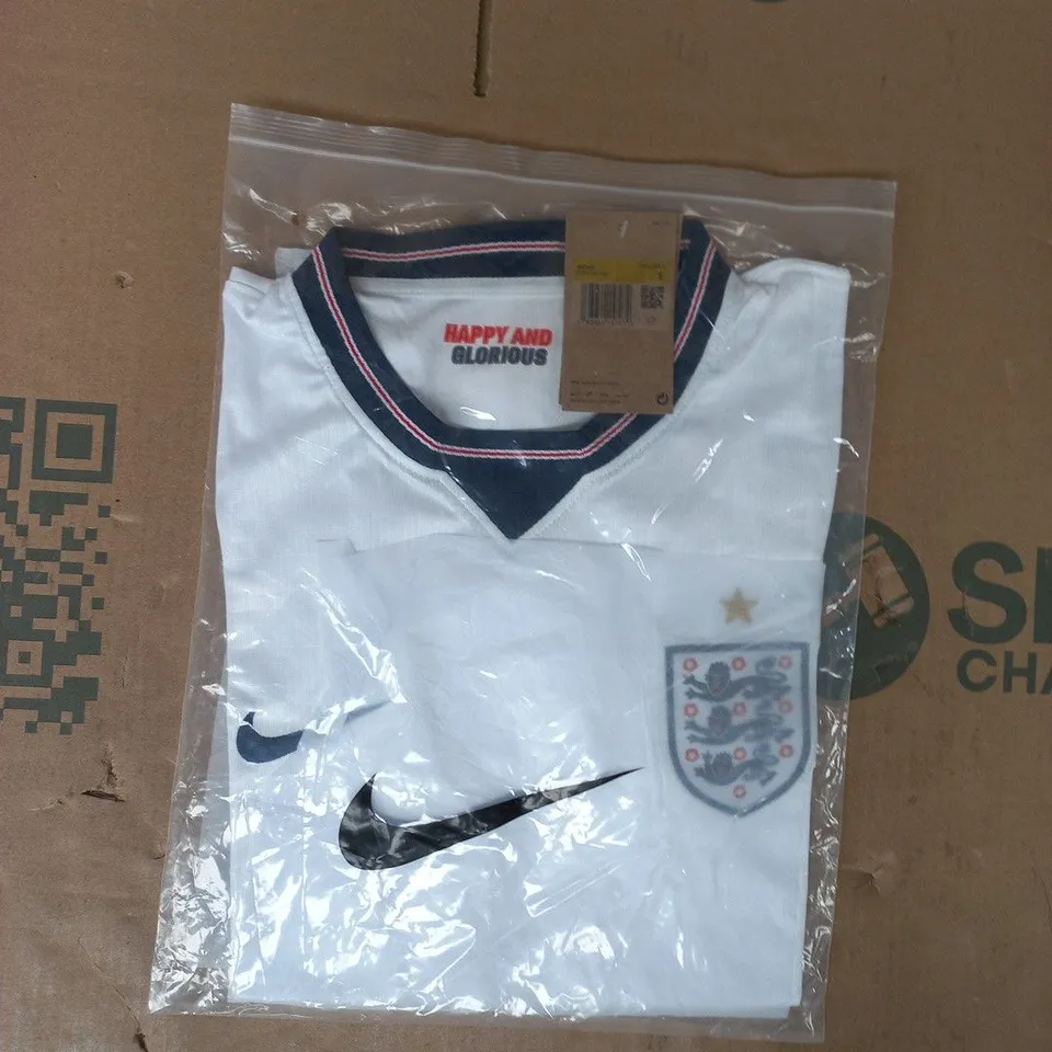 BAGGED NIKE ENGLAND HOME JERSEY IN SIZE SMALL