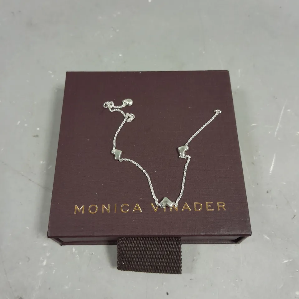 MONICA VINADER HEART STATION CHAIN BRACELET