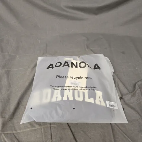 ADANOLA VARSITY OVERSIZED SWEATSHIRT IN MIDNIGHT BLUE SIZE S