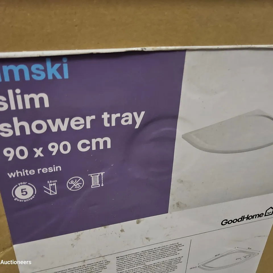 BOXED LIMSKI SLIM SHOWER TRAY 90 × 90cm