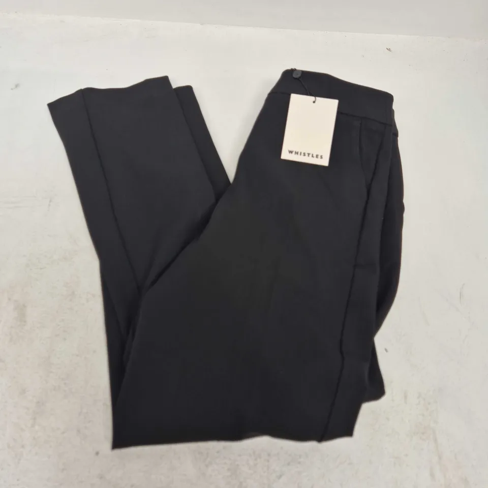WHISTLES LILY CIGARETTE TROUSERS IN BLACK - UK 8