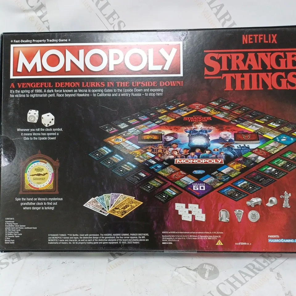 BOXED MONOPOLY STRANGER THINGS (SEASON 4) RRP £32.99