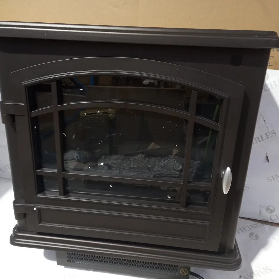 WARMLITE WINGHAM 2000W GREY ELECTRIC STOVE HEATER  