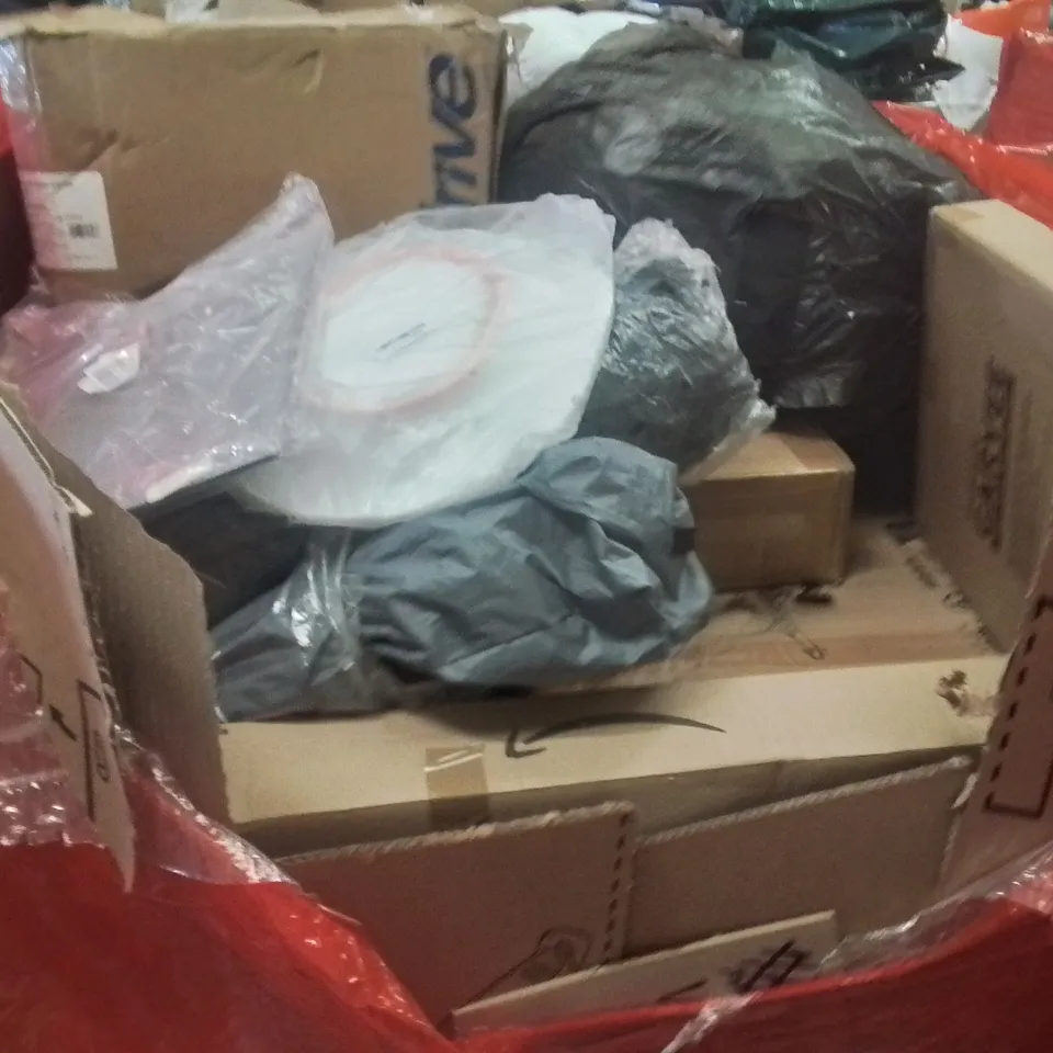 PALLET OF ASSORTED HOUSEHOLD GOODS AND PRODUCTS TO INCLUDE;SHOWER SYSTEM,TOILET SEAT,SERVING TRAY