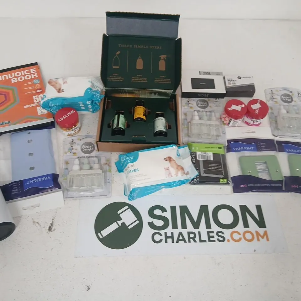 ASSORTED HOUSEHOLD ITEMS BUNDLE – AIR FRESHENERS, PET WIPES, ELECTRICAL ACCESSORIES (WHOLESALE & JOB LOT)