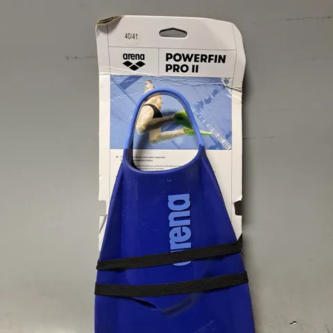 ARENA POWERFIN PRO II FINS IN BLUE - SIZE 40/41