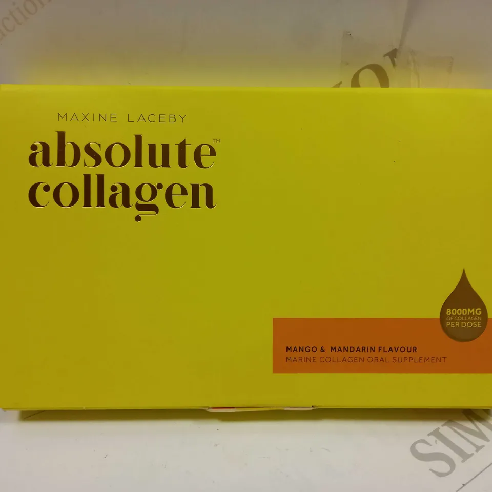 MAXINE LACEBY ABSOLUTE COLLAGEN MANGO & MANDERIN FLAVOUR MARINE COLLAGEN ORAL SUPPLEMENT 140ML