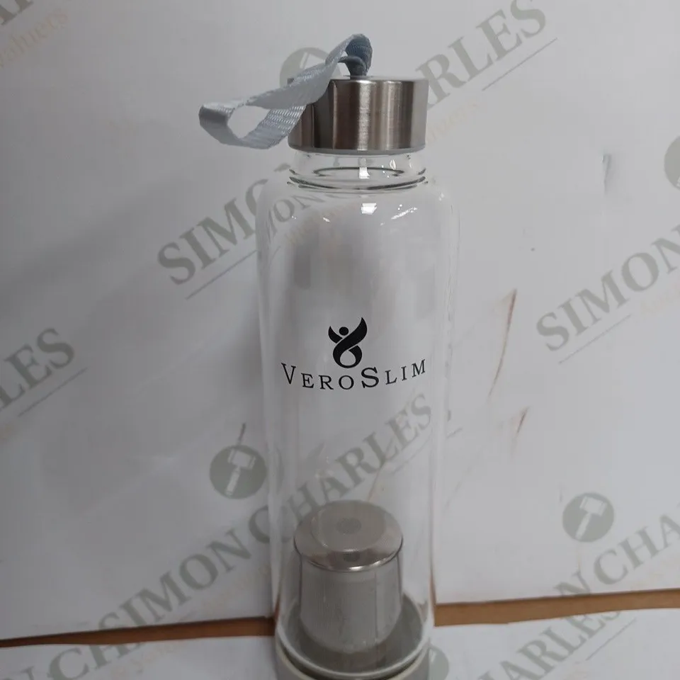 VEROSLIM CLEAR GLASS BOTTLE WITH INFUSER 