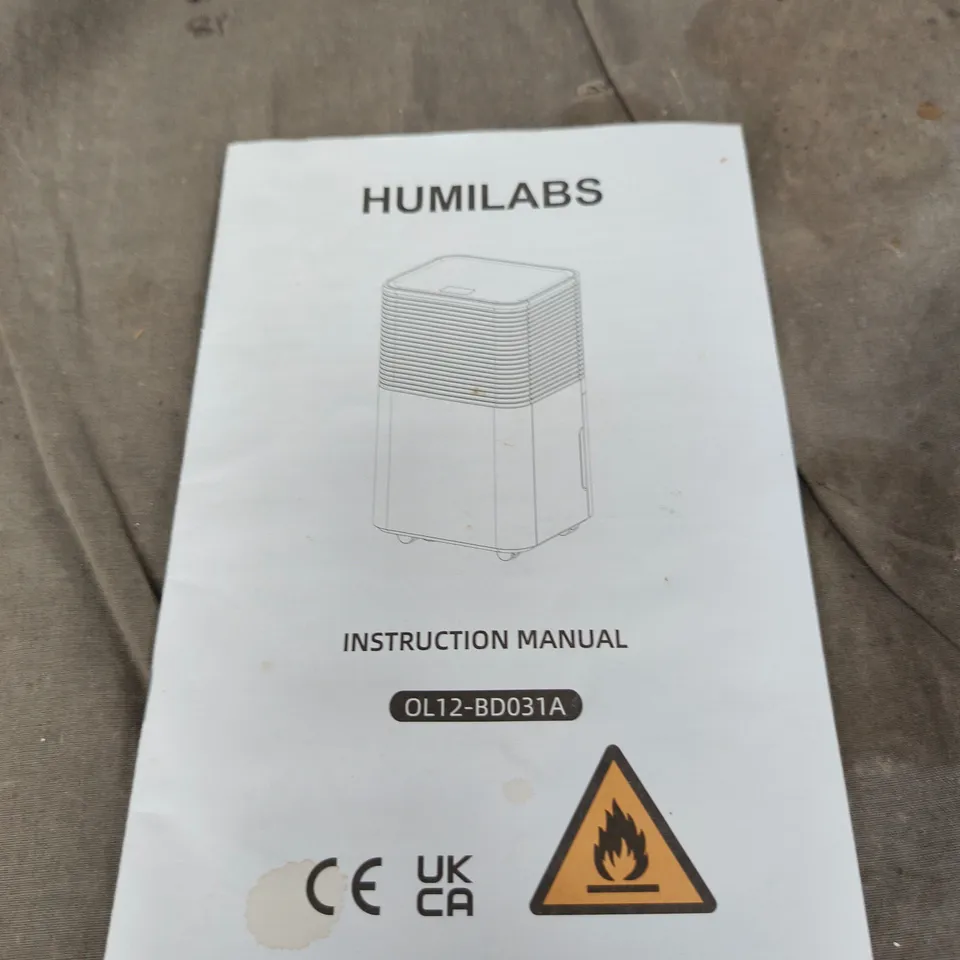 HUMILABS DEHUMIDIFIER OL12-BD031A