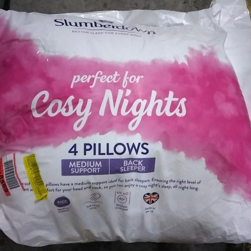 BAGGED SLUMBERDOWN COSY NIGHTS MEDIUM SUPPORT BACK SLEEP 