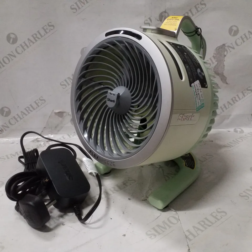 BOXED SHARK FLEXBREEZE HYDRO-GO FAN - LIME GREEN