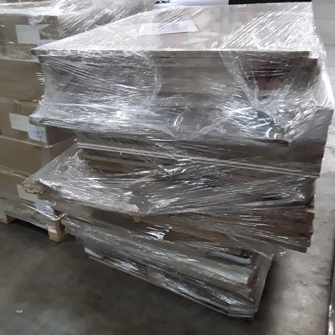 PALLET OF APPROXIMATELY 49 ASSORTED PARTICLE BOARDS