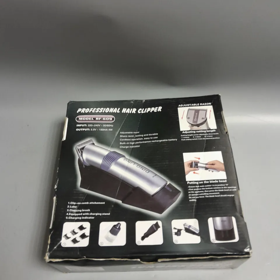 BOXED DING LING PROFESSIONAL HAIR CLIPPER RF-609