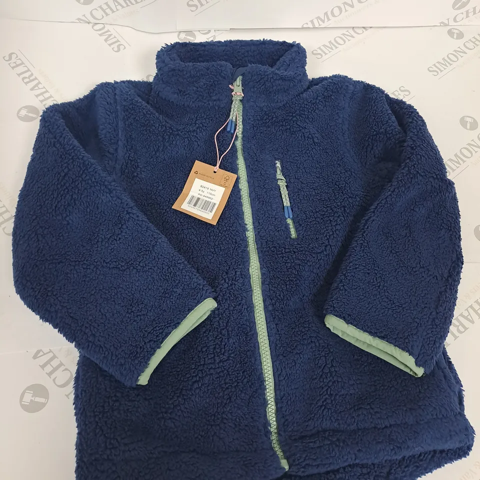 KIDS BODEN FUR JACKET IN BLUE - 4-5YRS