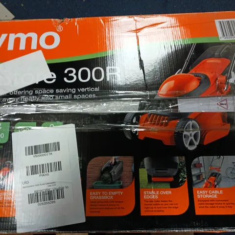 BOXED FLYMO CORDED EASISTORE 300R ROTARY LAWNMOWER