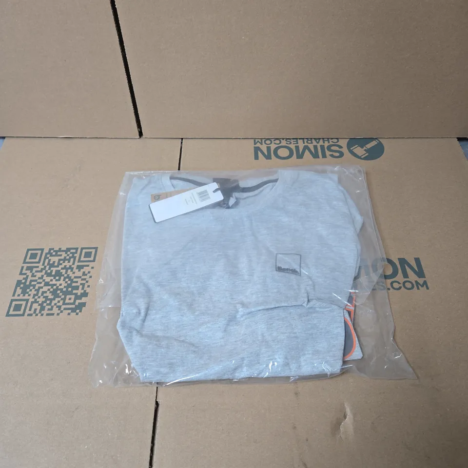BENCH RAYMOND GREY MARL T SHIRT MEDIUM BAGGED WITH TAGS