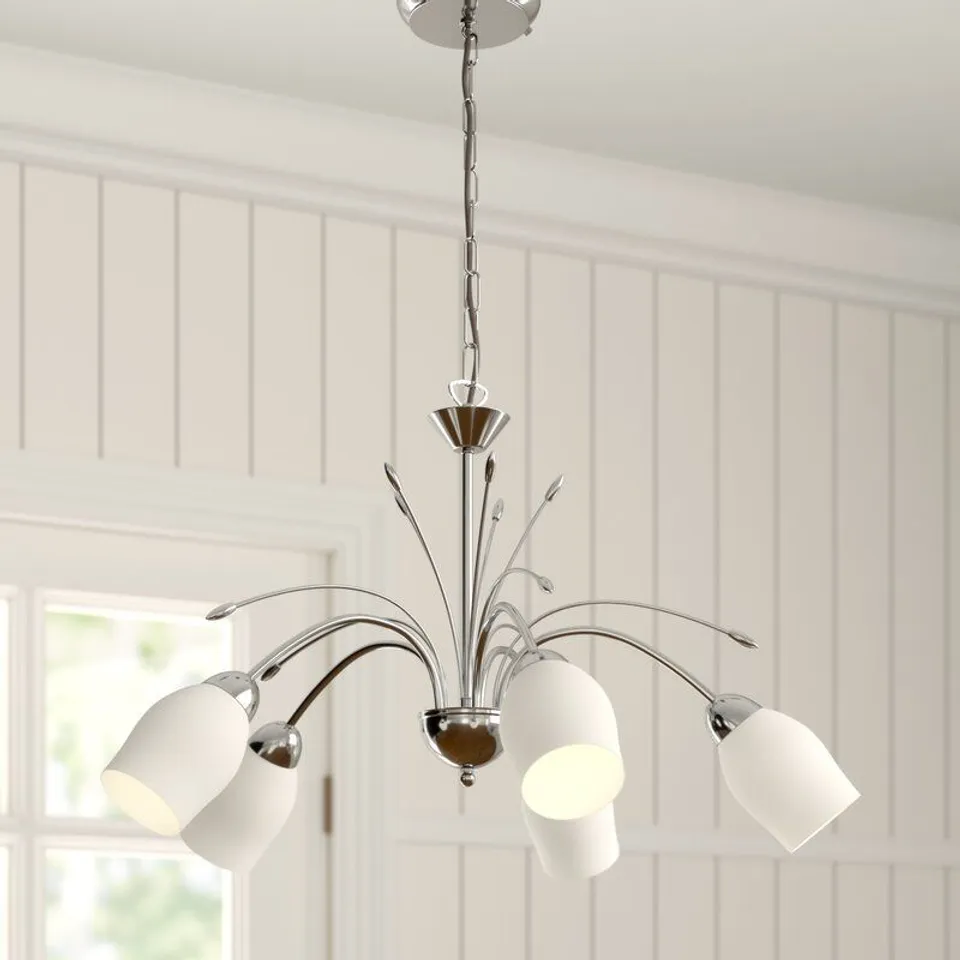 BARNABAS 5-LIGHT SHADED CHANDELIER 