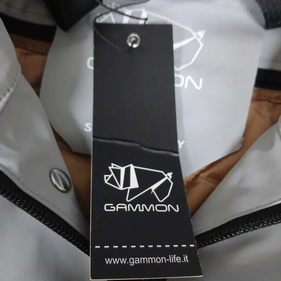 GAMMON GREY HOODED JACKET – SIZE M (MEDIUM) – STYLED IN ITALY