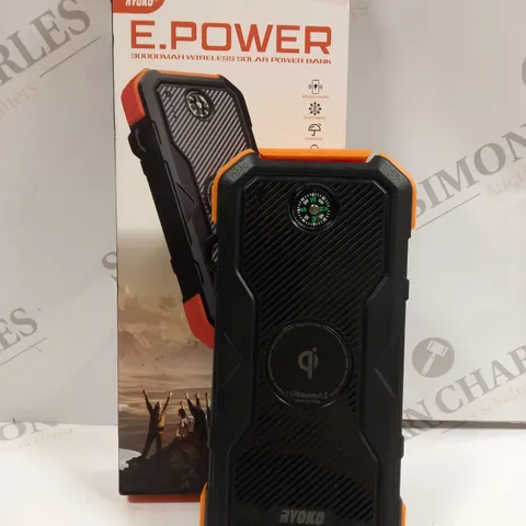 BOXED RYOKO E.POWER WIRELESS SOLAR POWER BANK