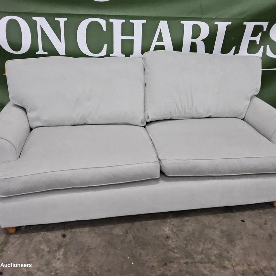 DESIGNER THE BUTTERMERE LIGHT GREY FABRIC THREE SEATER SOFA 