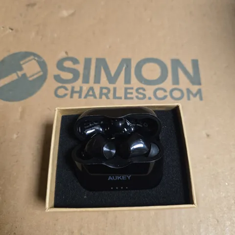 AUKEY TRUE WIRELESS EARBUDS WITH CHARGING CASE – BLACK