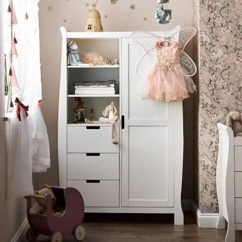 BOXED OBABY STAMFORD DOUBLE WARDROBE - WHITE (3 BOXES)