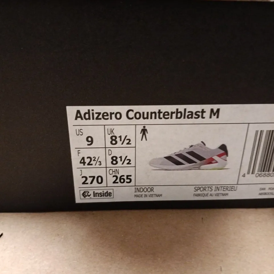 ADIDAS ADIZERO COUNTERBLAST TRAINERS WHITE MULTI SIZE 8.5