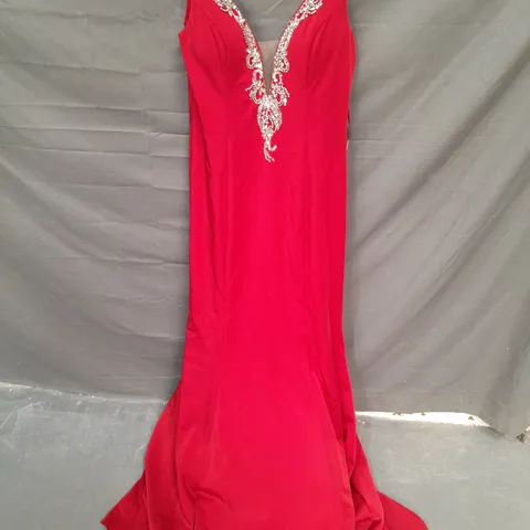 KISS KATE EMBELLISHED OCCASIONAL DRESS IN RED - 10