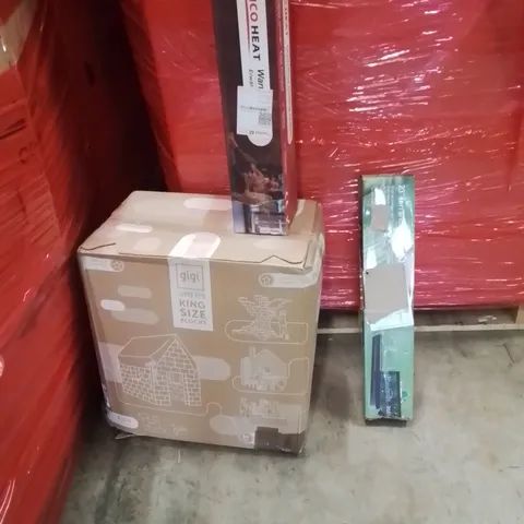 PALLET OF ASSORTED HOUSEHOLD GOODS AND PRODUCTS TO INCLUDE;LED LIGHT,KIDS KINGSIZE BLOCKS,UNDERFLOOR HEATING SYSTEM 
