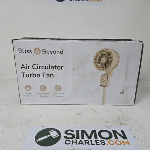 BLISS & BEYOND AIR CIRCULATOR TURBO FAN – BOXED